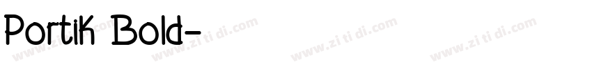 Portik Bold字体转换